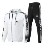 survetement adidas femme homme costume de mode hoodie blanc